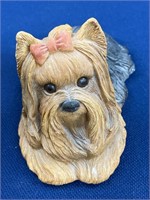 1982 Sandicast Yorkshire Terrier, hand painted &