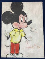 Mickey Mouse painting on canvas, 18”x24”, Artist