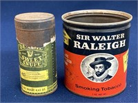 Vintage Dental Sweet Snuff can & Sir Walter