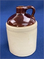 Stoneware Two tone jug, USA, 6 1/2” tall
