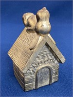 SNOOPY Peanuts Dog House Coin Bank 1958 Leonard