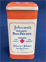 VINTAGE JOHNSON & JOHNSON ANTISEPTIC BABY POWDER