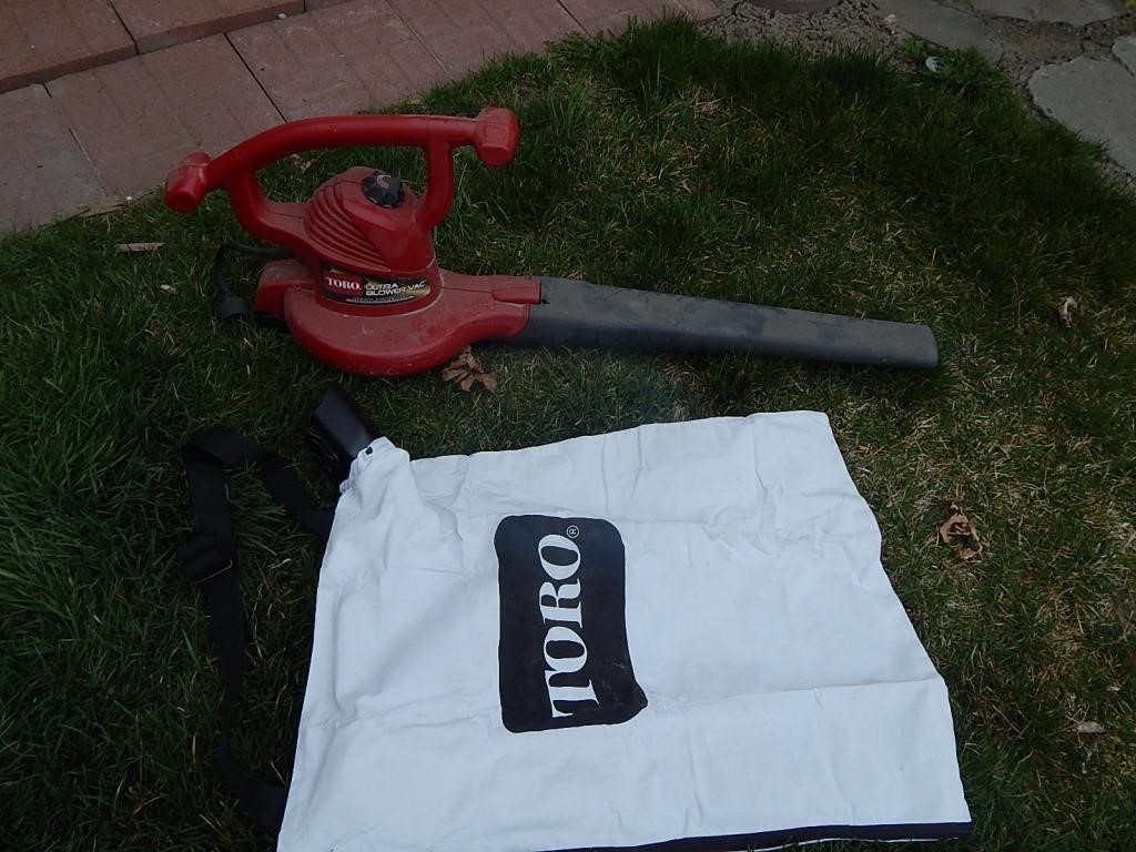 Toro Electric Ultra Blower Vac With Bag