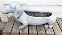 "Weiner Dog" Cement dachshund Planter