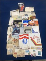Large lot of used and new stamps for collecting