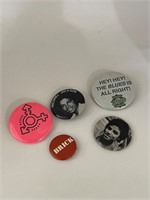 Vintage Assorted Buttons Michael Jackson Trans