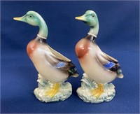 (2) Vintage Ceramic Duck planters,  Japan, they
