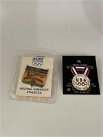 Vintage USA Olympics Pins Basketball