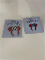 Matching Minnie Mouse Ears Pin and Patch