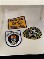 Vintage PNW Soccer Patches Oregon Washington