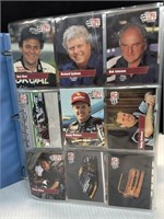 1991-92 Pro Set NASCAR Racing 556 cards in binder