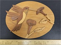 Hummingbird Plaque- Made of Cedar, Aspen, Pine,