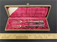 S. Worms Silver Serving Set- Marked 800 w