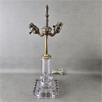 Antique Glass Base Lamp