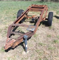 2 Wheel Truck Frame Trailer, 12' from end to end