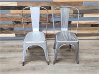 (2) METAL CHAIRS