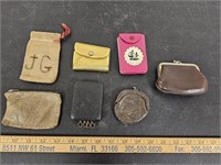 (7) Antique & Vintage Coin Purses