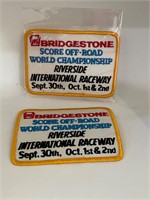 Vintage Bridgestone Score Off-road Race Patches