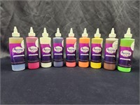 (9) BOTTLES OF AURARA STAINING GEL VARIOUS COLORS