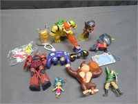 Lot of Video Game Characters Controller Keychains