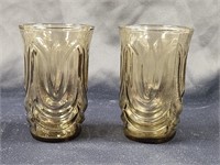 (2) VINTAGE ANCHOR HOCKING COLONIAL TULIP GLASSES