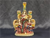 TRIO OF ANGELS CANDELABRA