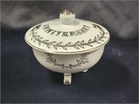 LEFTON CHINA 25TH ANNIVERSARY FOOTED CANDY DISH..