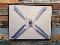 FRAMED PRINT OF X-WING ROTOR BLADES