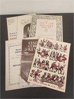 (6) 1935-1937 Theatre Programs and Playbills-