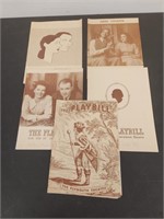(5) 1943 Theatre Playbills and Programs-