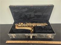 Vintage Saxophone- Has Etching and Also Has