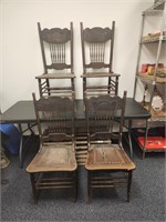 (4) Antique Wooden Chairs- Some Need Repair