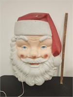 Vintage Empire Blow Mold Santa Head- Huge- 34"