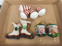 (8) Vintage Christmas Ornaments- Including Sequin