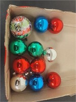 (11) Colorful Glass Christmas Ornaments