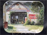 VINTAGE COCA-COLA "POP'S SHED" COLLECTIBLE TRAY