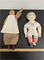 (2) Vintage Dolls- Including Double Sided