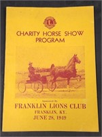 (1949) VINTAGE LIONS CLUB CHARITY HORSE SHOW ...