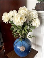 Large Oriental Vase w/ Flowers