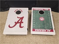 ALABAMA CRIMSON TIDE CORN HOLE SET (ONLY 5 BAGS)