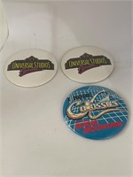 Vintage Universal Studios Magic Mountain Buttons