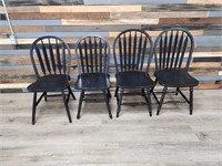 (4) DINING CHAIRS (Only two match)