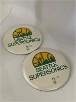 Vintage Seattle SuperSonics Buttons NBA