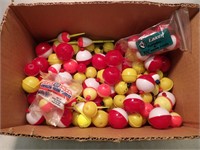 Box of Many Fishing Floats and Corks