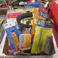 BOX OF MISC TOOLS