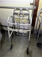 2 Wheel Folding Walker (x2)