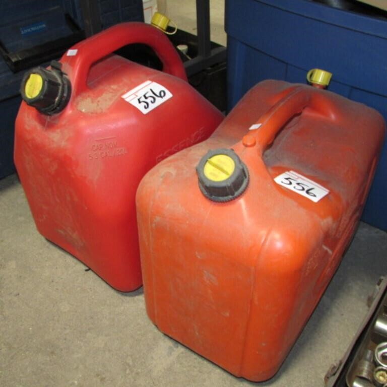 2 - 5 GAL GAS JUGS