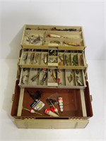Large Tackle Box with Lures, Hooks, Weights, etc.