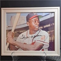 Hank Aaron Signed 8x10 Photo