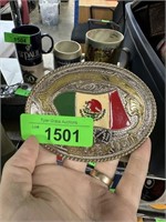 LARGE MEXICAN THEMED BELT BUCKLE